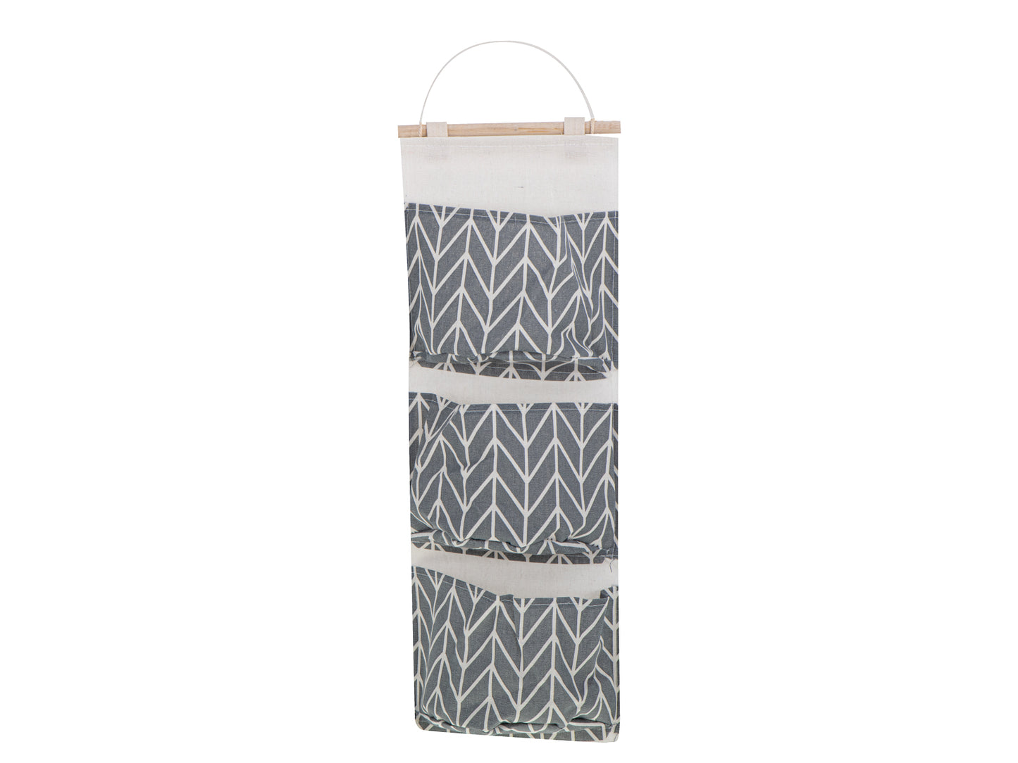 Organizatorius pakabinamas žaislų krepšys pilkos spalvos