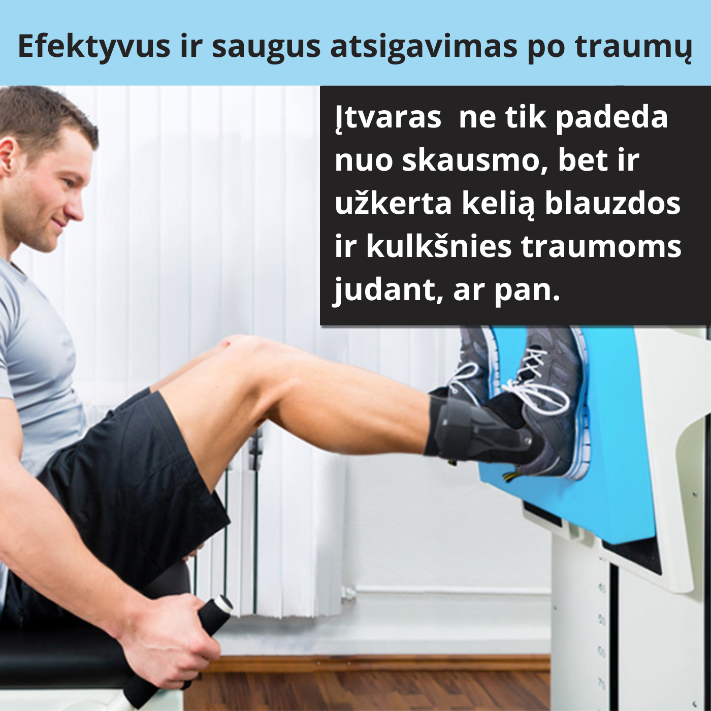 Tvirtas kulkšnies įtvaras nuo skausmo ir traumų