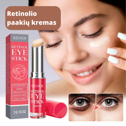 Retinolio paakių kremas, kuris sumažina paakių pajuodavimą