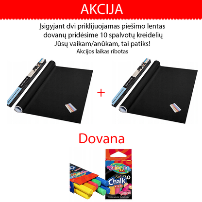 SAVAITĖS NUOLAIDA Priklijuojama piešimo lenta vaikams