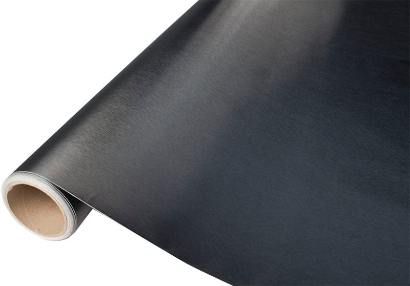 Folijos ritinys metallic brushed black 1,52x30m