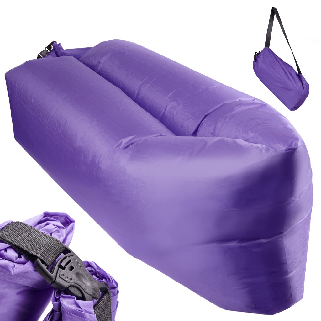 Lazy BAG SOFA oro lova violetinė 230x70cm