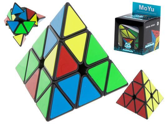 PYRAMINX dėlionės kubo žaidimas Black MoYu