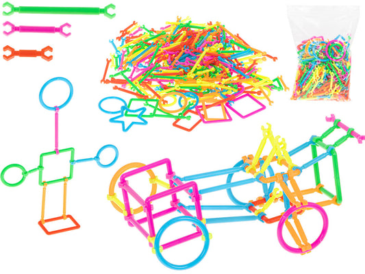 SMART STICK konstrukcinės erdvinės kaladėlės kūrybinės lazdelės 300el.