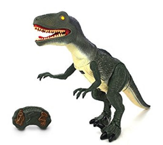 Valdomas RC dinozauras Velociraptor + garsai