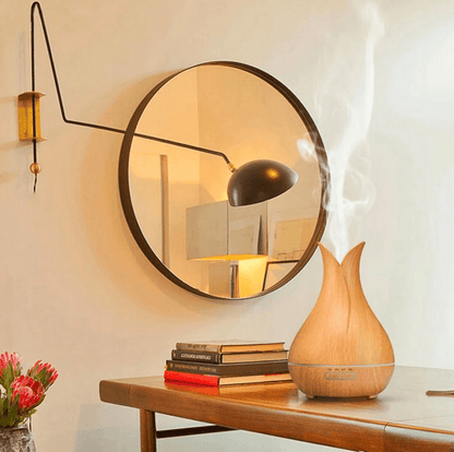 Ultragarsinis oro drėkintuvas su aroma, 7 spalvos, 400ml - visomprogom